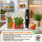 Sigillo: l'aria resta fuori; il buono resta dentro!